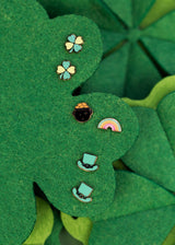 Pierced Co. Screwback Earrings - Four Leaf Clover
