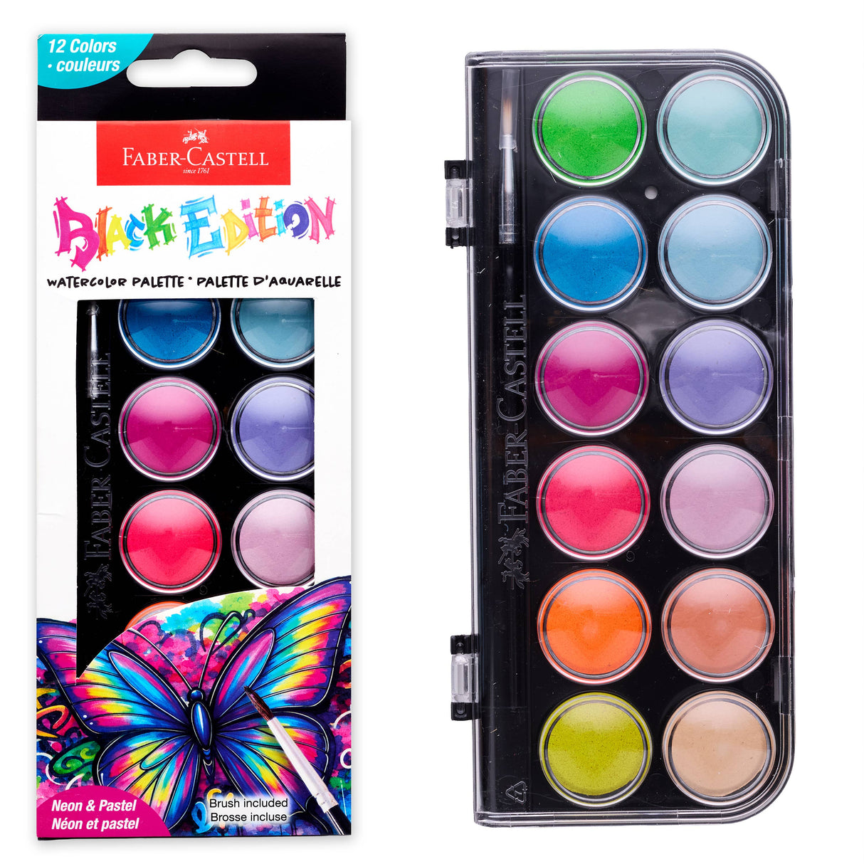 Black Edition Watercolor Palette - Neon