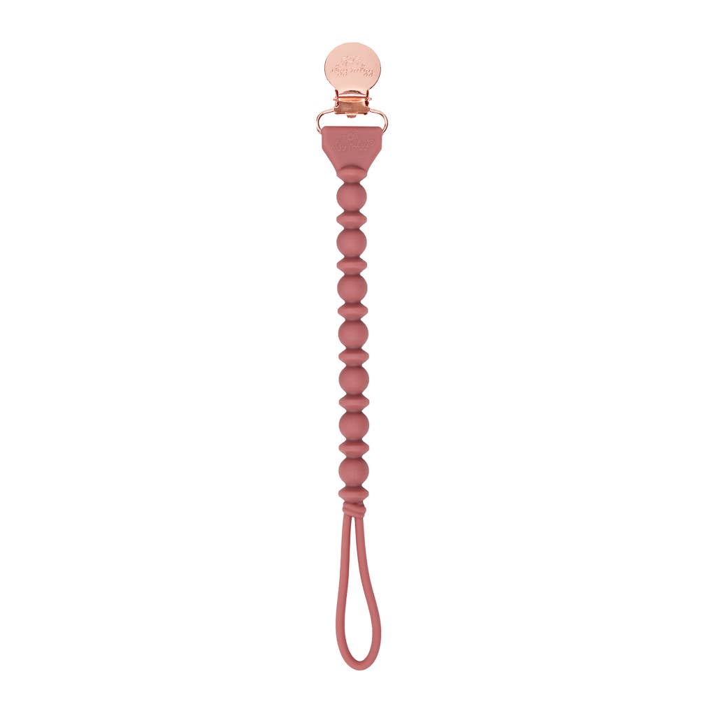 Sweetie Strap Pacifier Clip - Blue Beaded