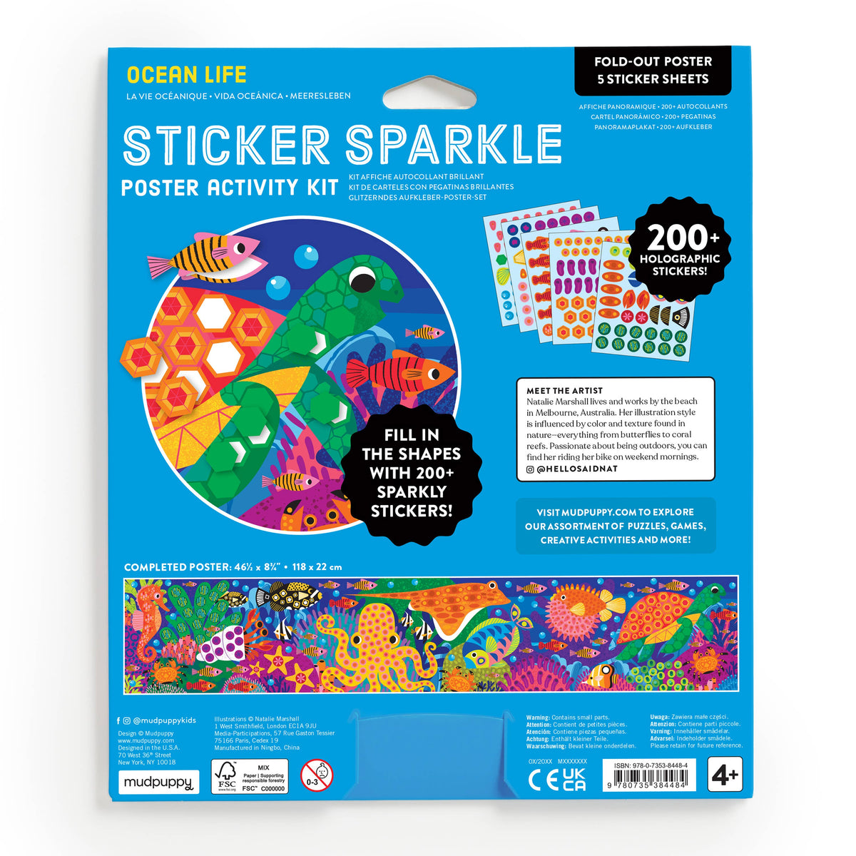 Sticker Sparkle Poster Activity Kit - Ocean Life