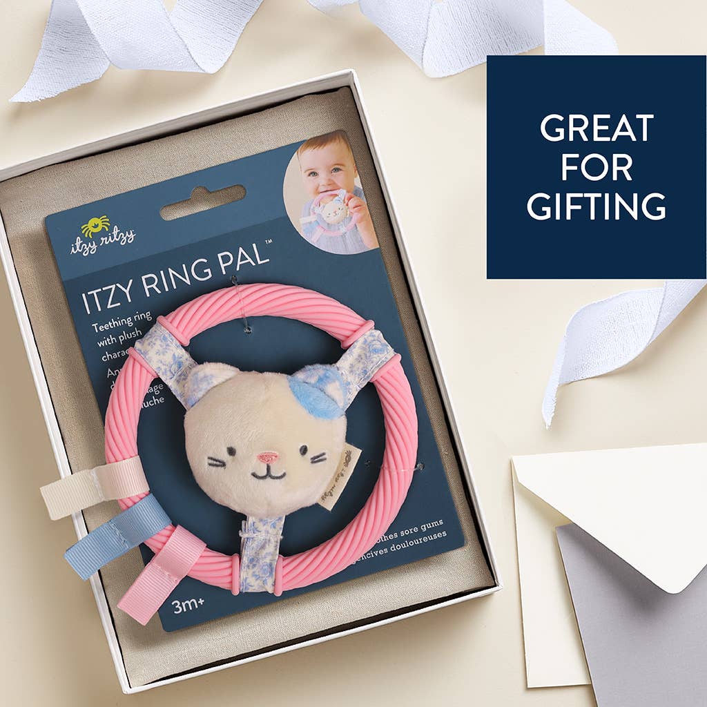 Itzy Ring Pal Teether - Pink Kitty