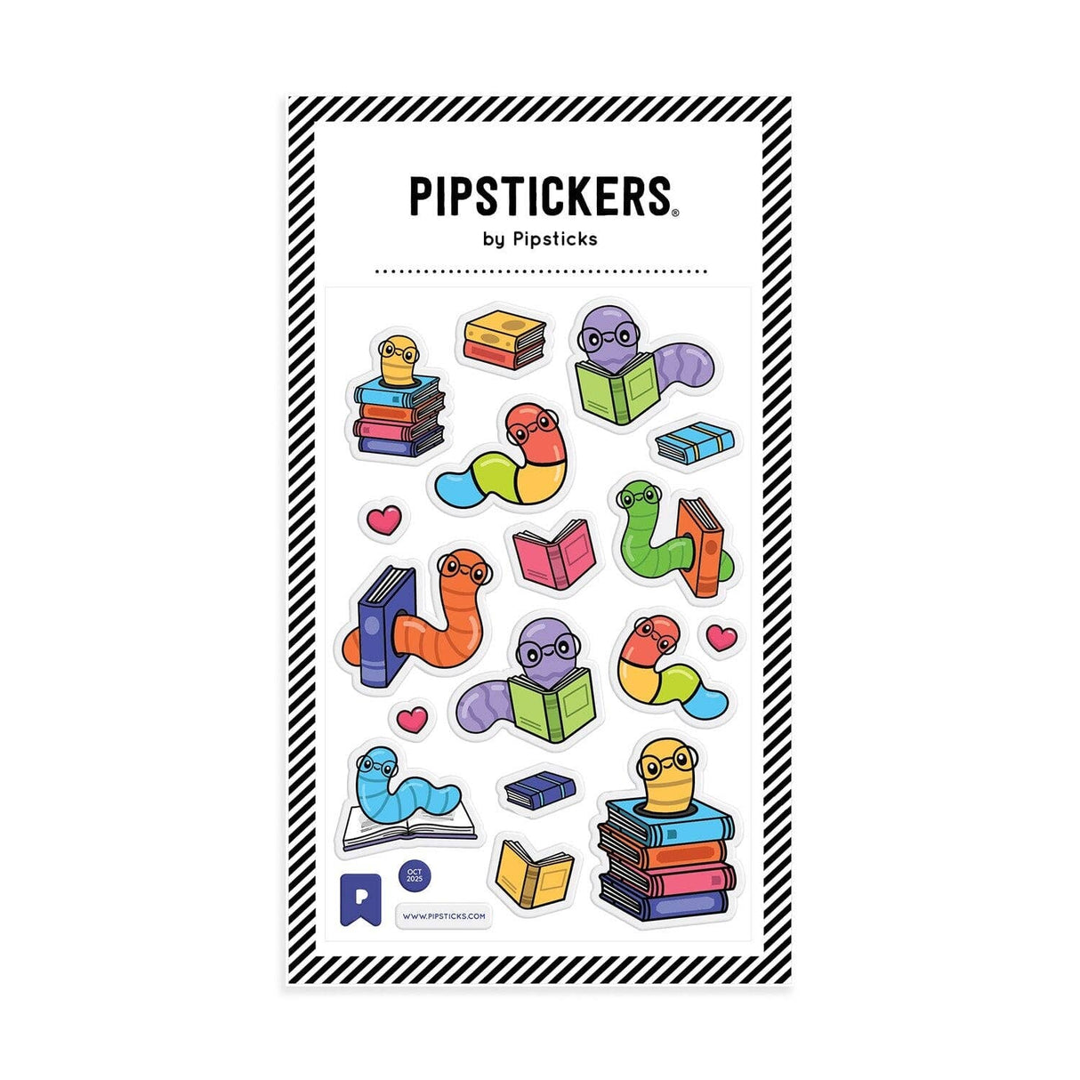 Pipstickers - Booked & Burrowed Glitter Puffy