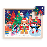 12 Piece Wooden Tray Puzzle - Festive Friends