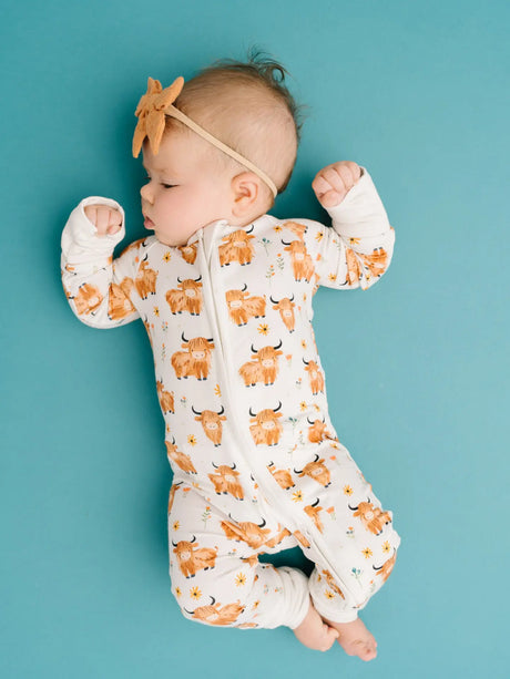 Bamboo Convertible Footie - Highland Honey