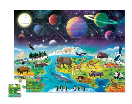 60-Piece Above & Below Puzzle - Earth & Space