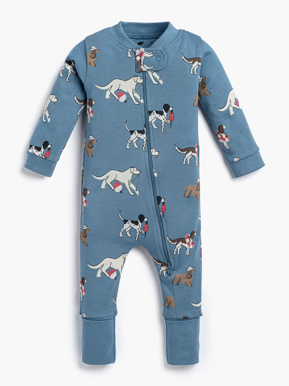 Zip Romper - Nantucket Pups