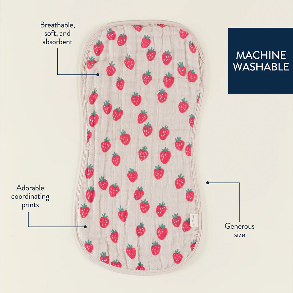 Itzy Burp Cloth - Strawberry