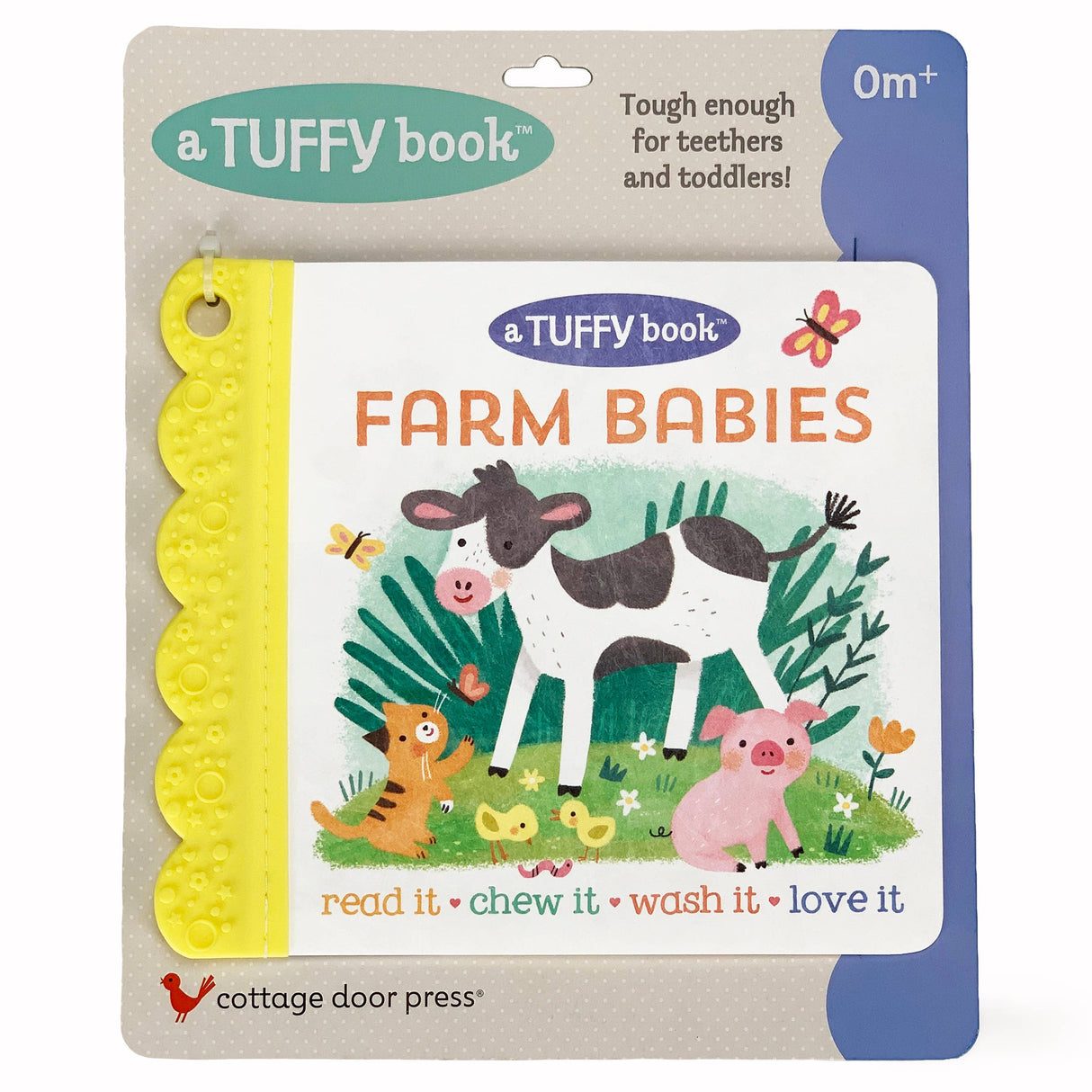 Tuffy Teether Book - Farm Babies
