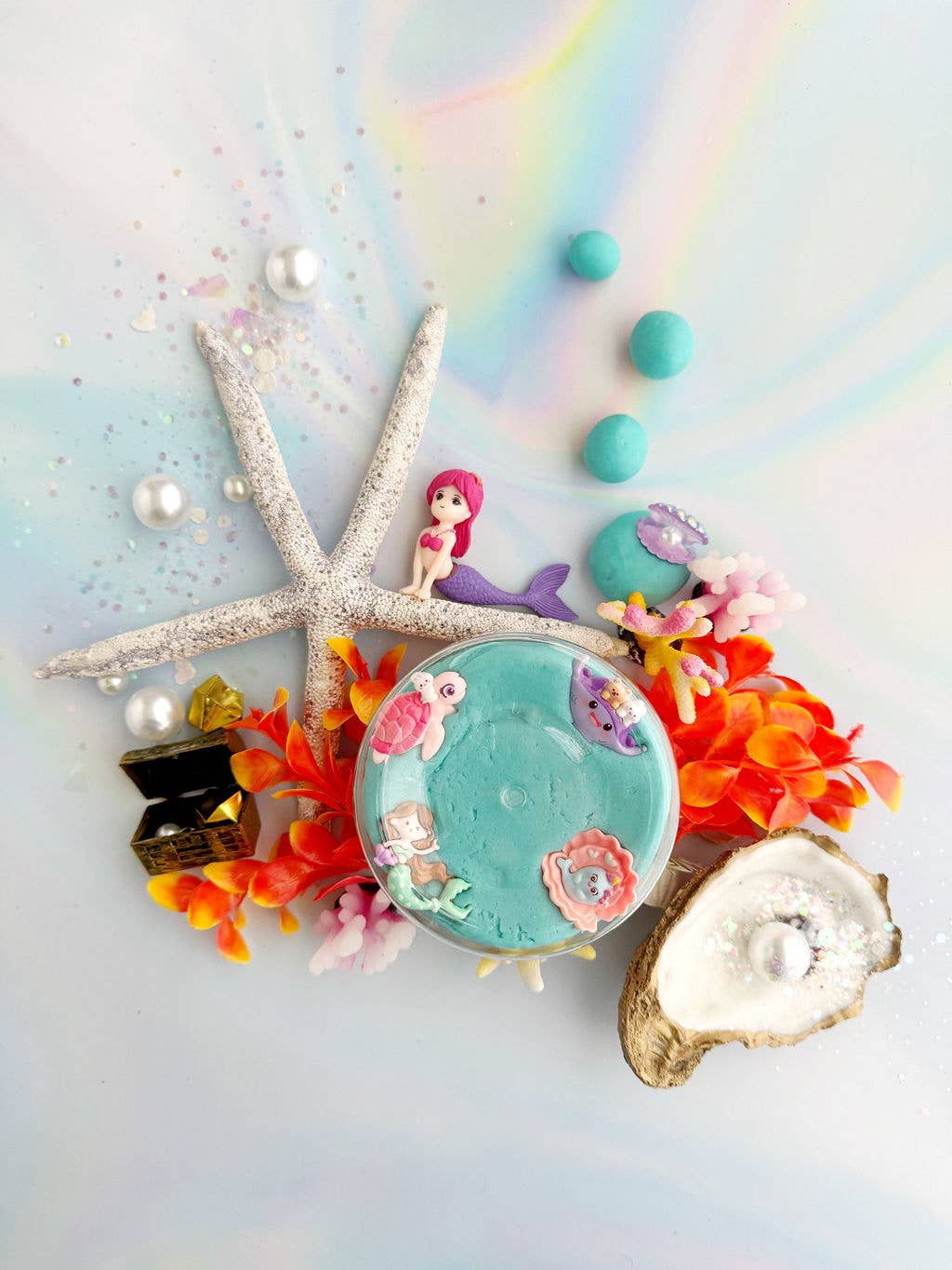 KidDough Play Kit - Mermaid (Blue Hawaiian)
