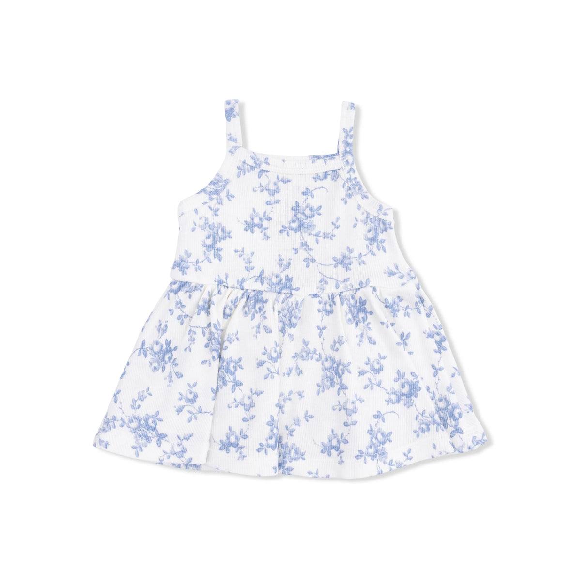 Peplum Tank and Shorts - Baby Blue Vines Floral