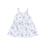 Peplum Tank and Shorts - Baby Blue Vines Floral