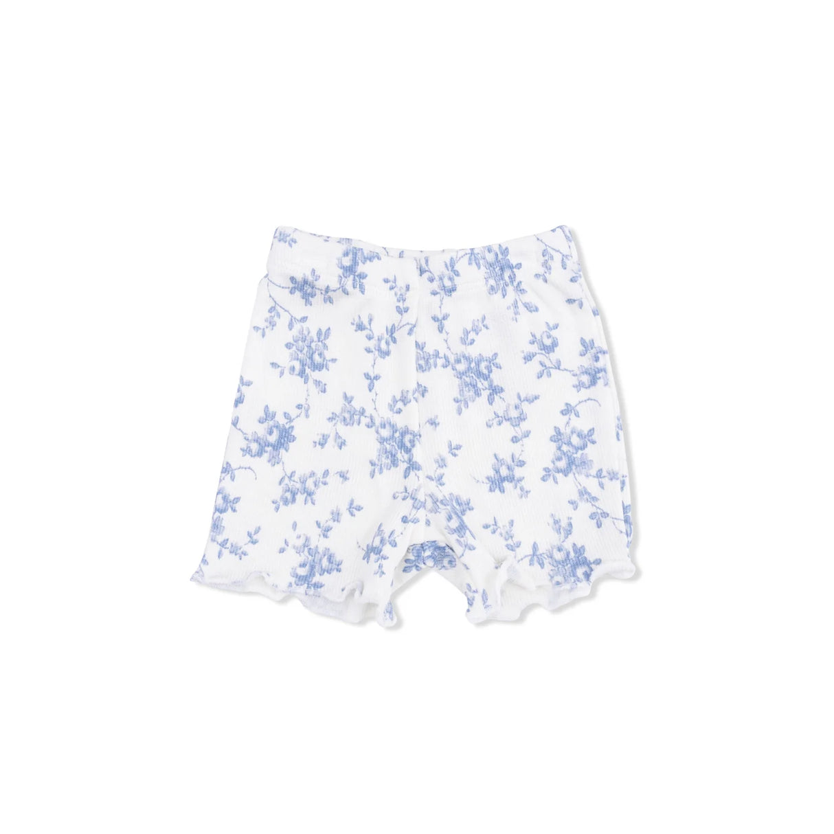 Peplum Tank and Shorts - Baby Blue Vines Floral