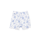 Peplum Tank and Shorts - Baby Blue Vines Floral
