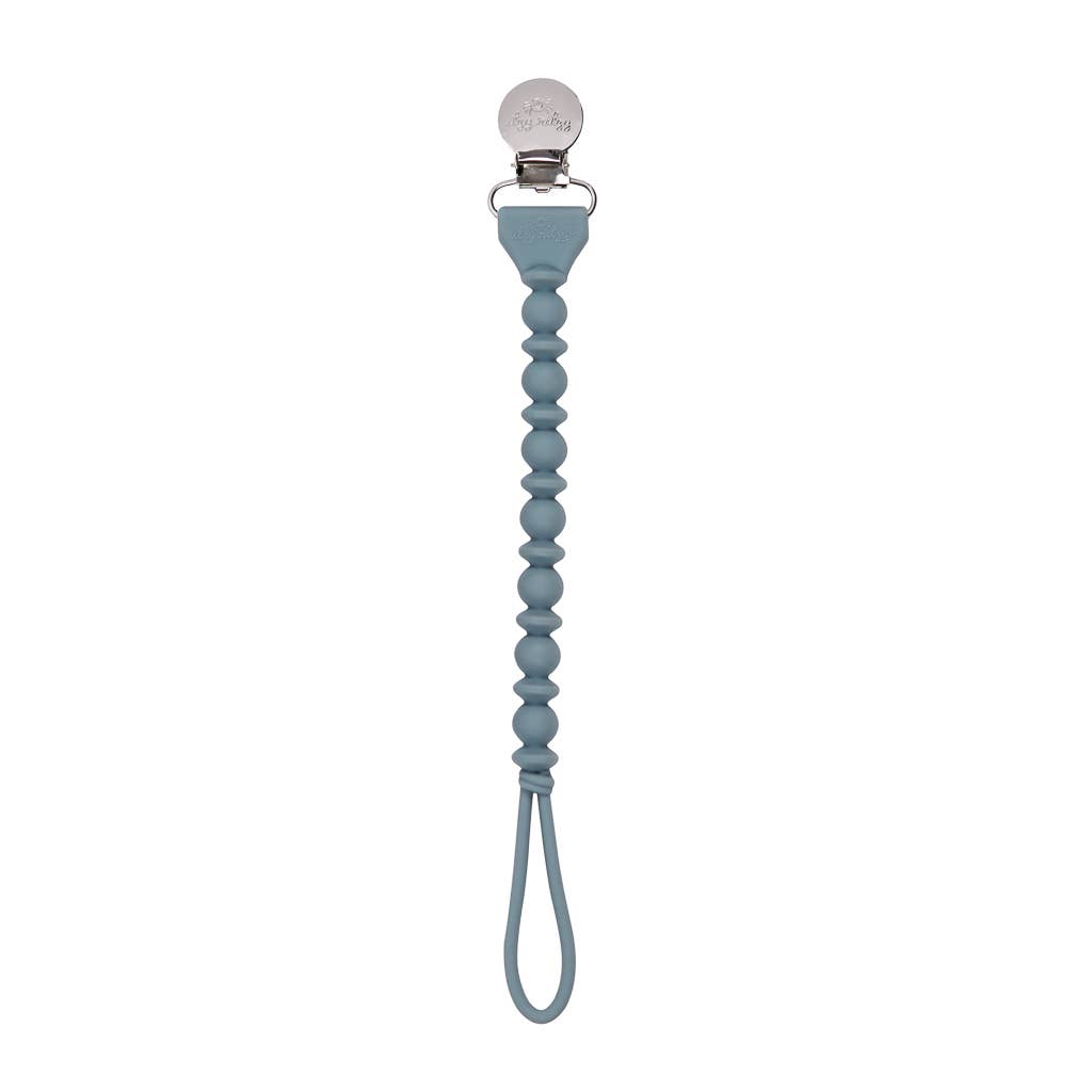 Sweetie Strap Pacifier Clip - Pink Beaded