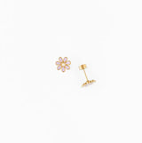 Pip Pop Post Earrings - Lilac Daisy