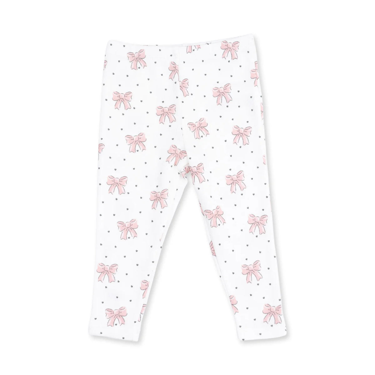 V-Ruffle Sweatshirt and Leggings - Veiled Pink Bows