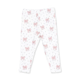 V-Ruffle Sweatshirt and Leggings - Veiled Pink Bows