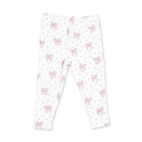 V-Ruffle Sweatshirt and Leggings - Veiled Pink Bows