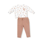 Pocket Tee and Joggers - Footballs and Stars