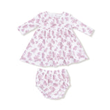 Ruffle Collar Dress and Bloomer - Countryside Coreopsis