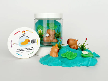 Mini Dough-to-Go - Happy Capybara (Blue Hawaiian)