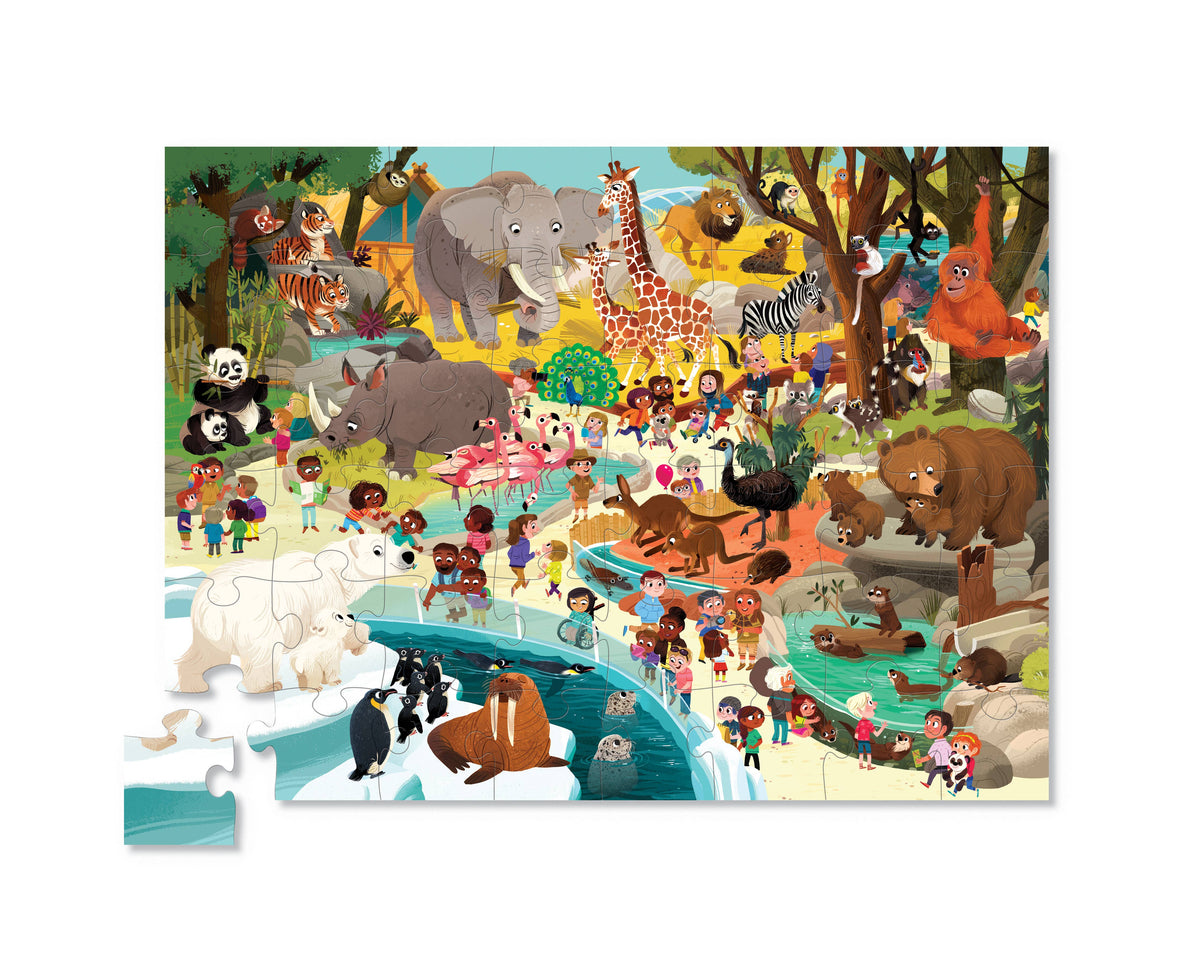 60-Piece Puzzle - Day at the Zoo