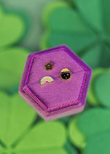 Pierced Co. Screwback Earrings - Rainbow & Pot of Gold