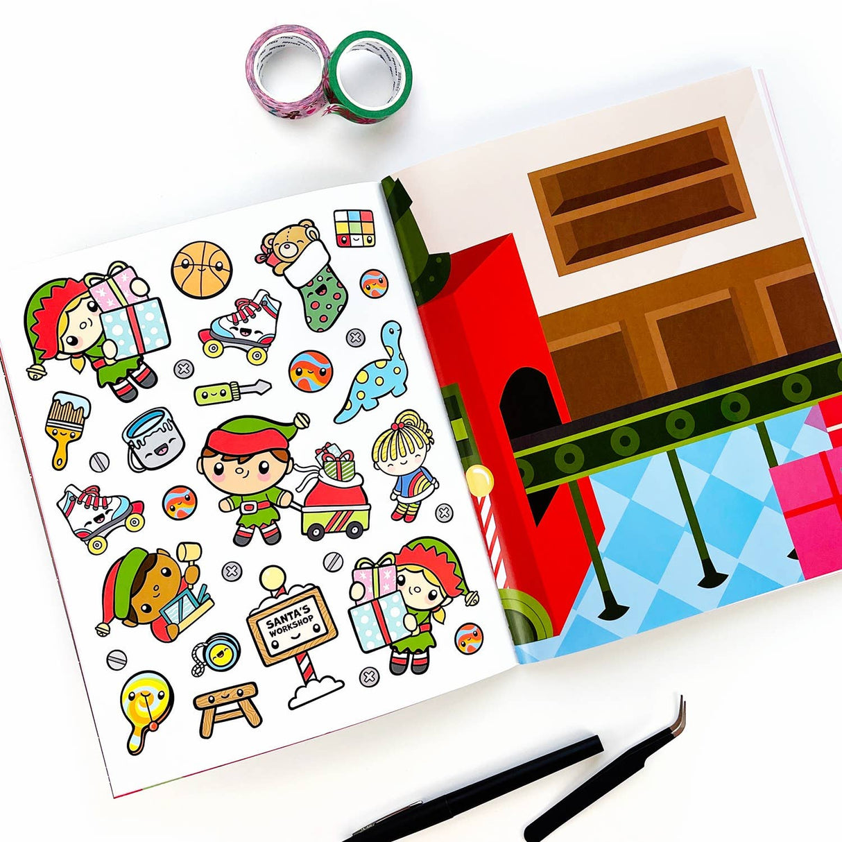 Pipstickers - Draw-Along Christmas Sticker Book