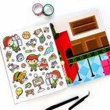 Pipstickers - Draw-Along Christmas Sticker Book