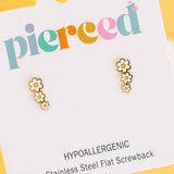 Pierced Co. Screwback Earrings - Daisy Crawler