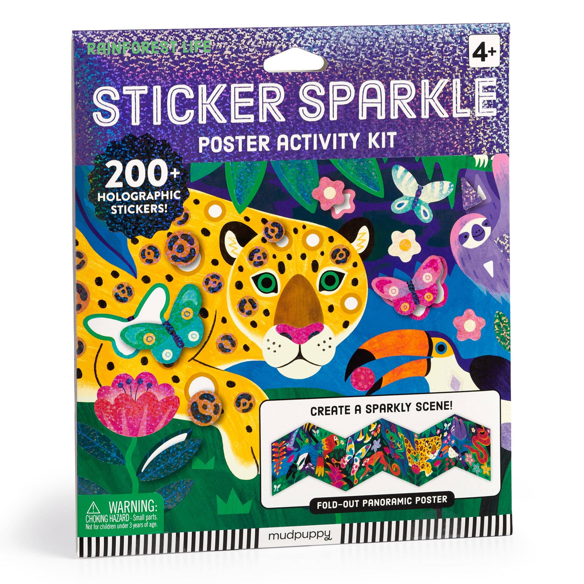Sticker Sparkle Poster Activity Kit - Rainforest Life