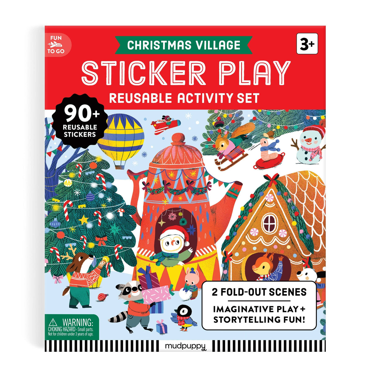 Sticker Play Reusable Activity Kit - Christmas Village