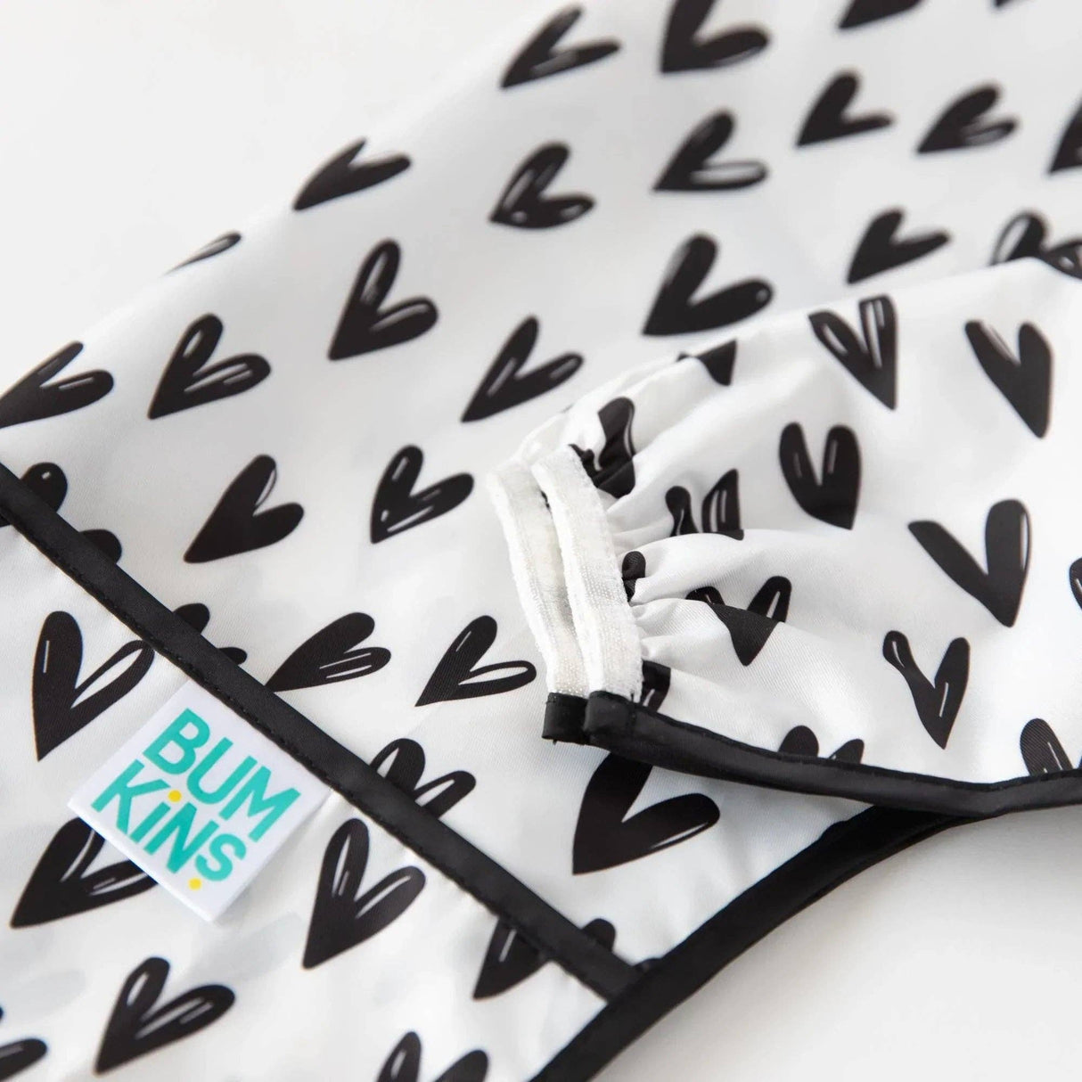 Sleeved Bib - Hearts
