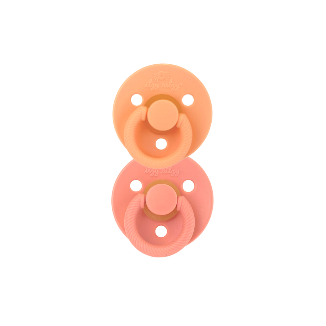 Itzy Soother Natural Rubber Paci Set - Harbor + Coast