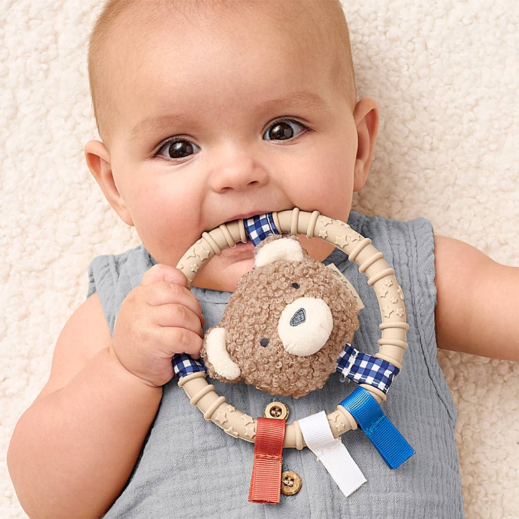Itzy Ring Pal Teether - Red Tomato