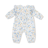 Ruffle Sleeve Romper - Sweet Rose Calico