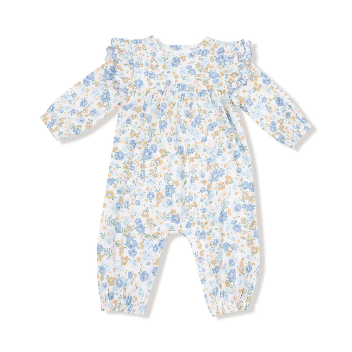 Ruffle Sleeve Romper - Sweet Rose Calico