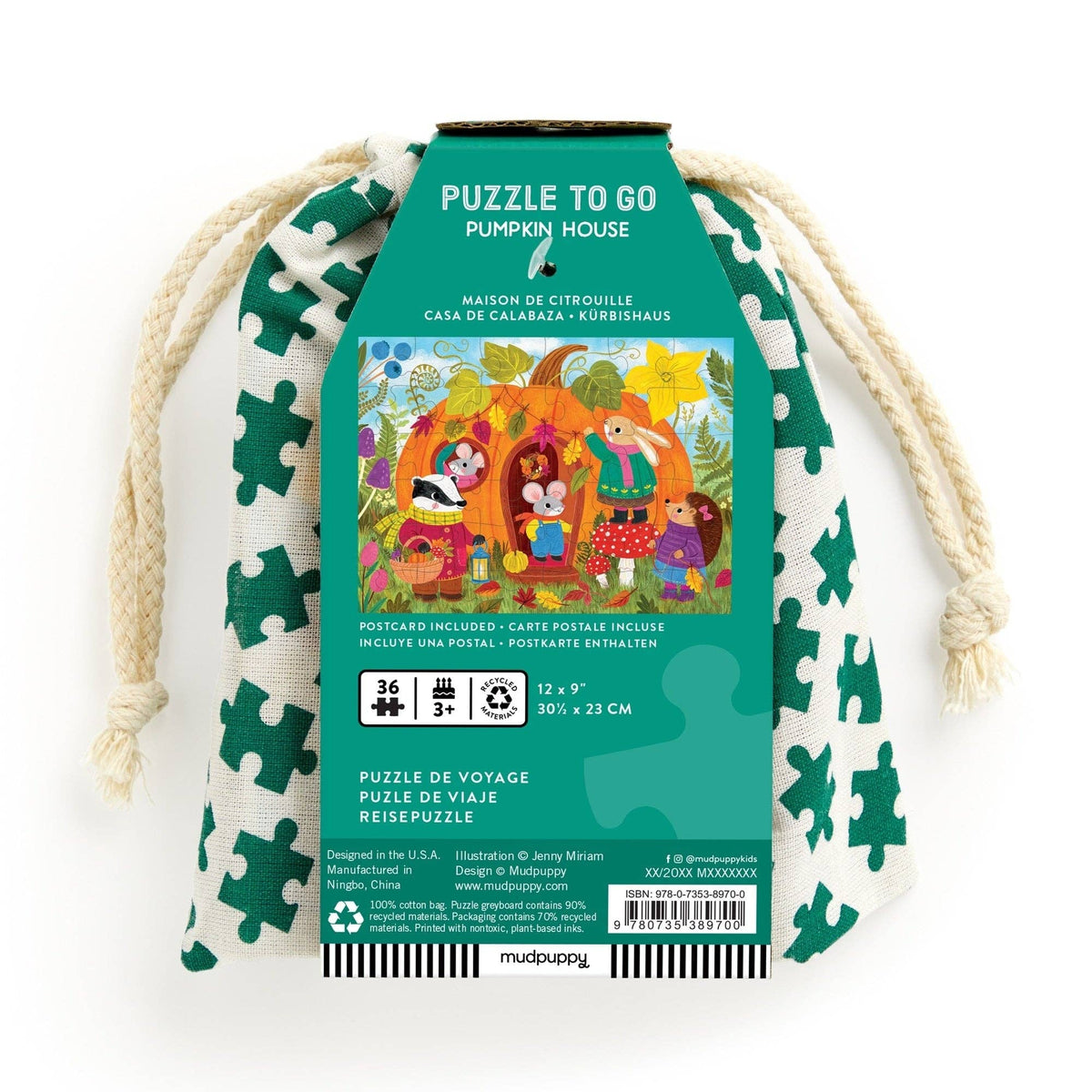 36 Piece Puzzle to Go - Pumpkin House