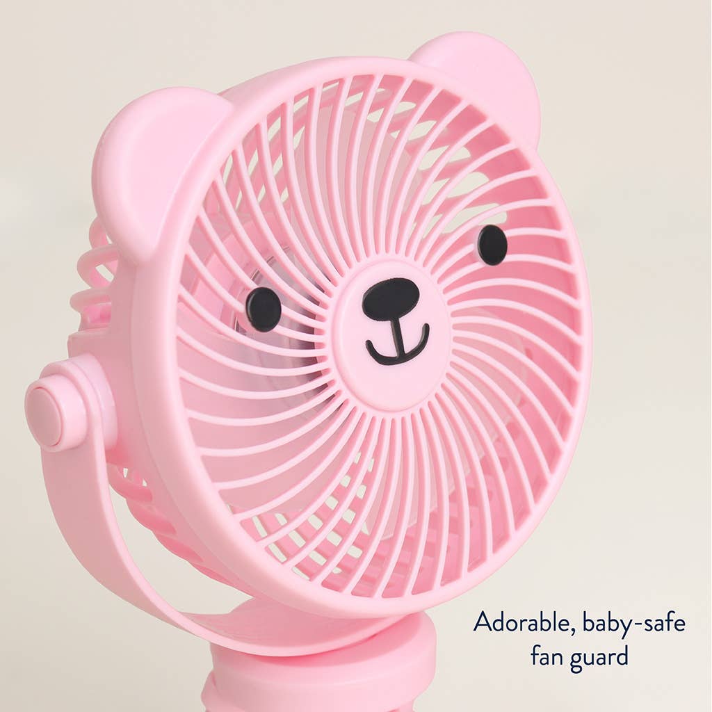 Itzy Breeze 3-Speed Stroller Fan - Pink