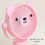 Itzy Breeze 3-Speed Stroller Fan - Pink