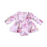 Ruffle Bodysuit Dress - Dahlia Floral