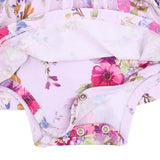 Ruffle Bodysuit Dress - Dahlia Floral