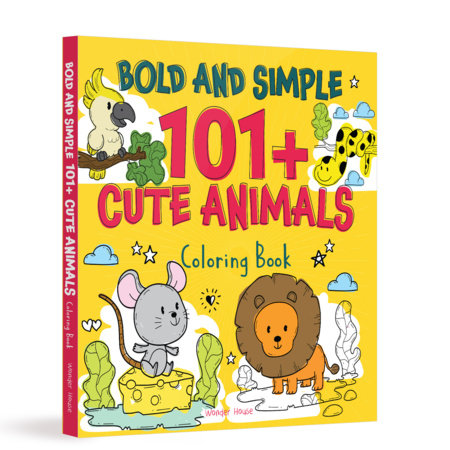 Bold and Simple 101+ Cute Animal Coloring Book