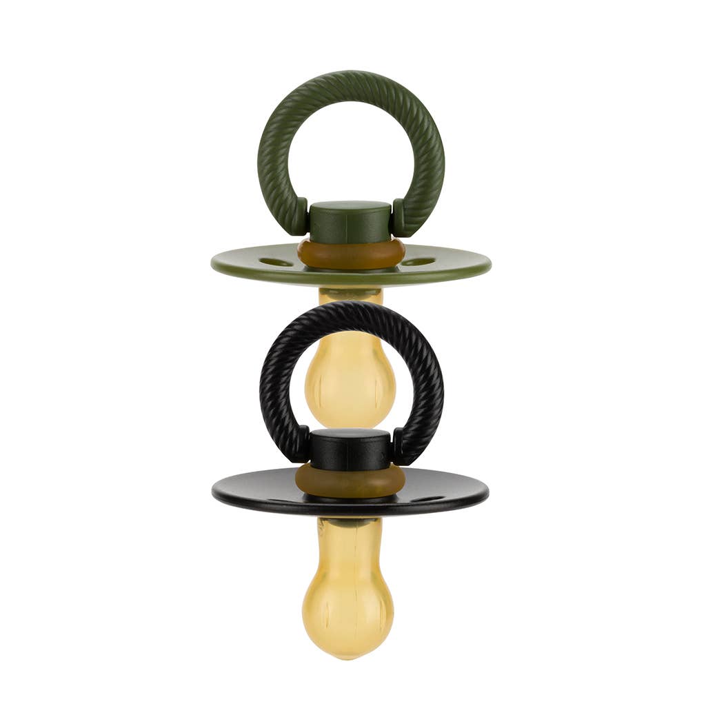 Itzy Soother Natural Rubber Paci Set - Harbor + Coast