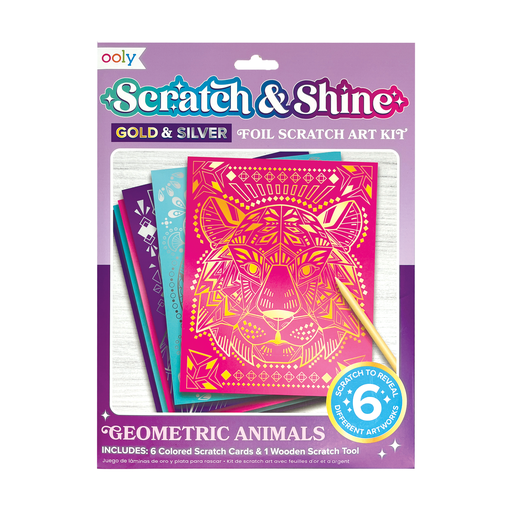 Scratch & Shine - Geo Animals