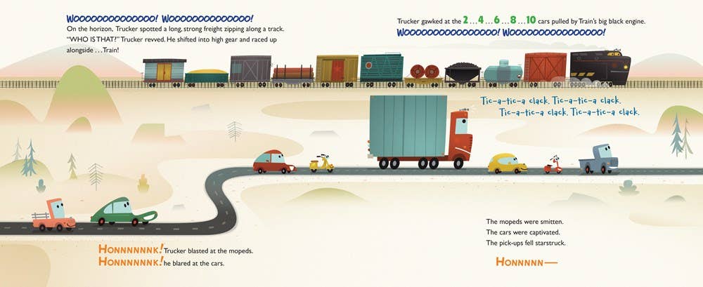 Trucker and Train