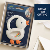 Bitzy Shake Teether Rattle - Goose