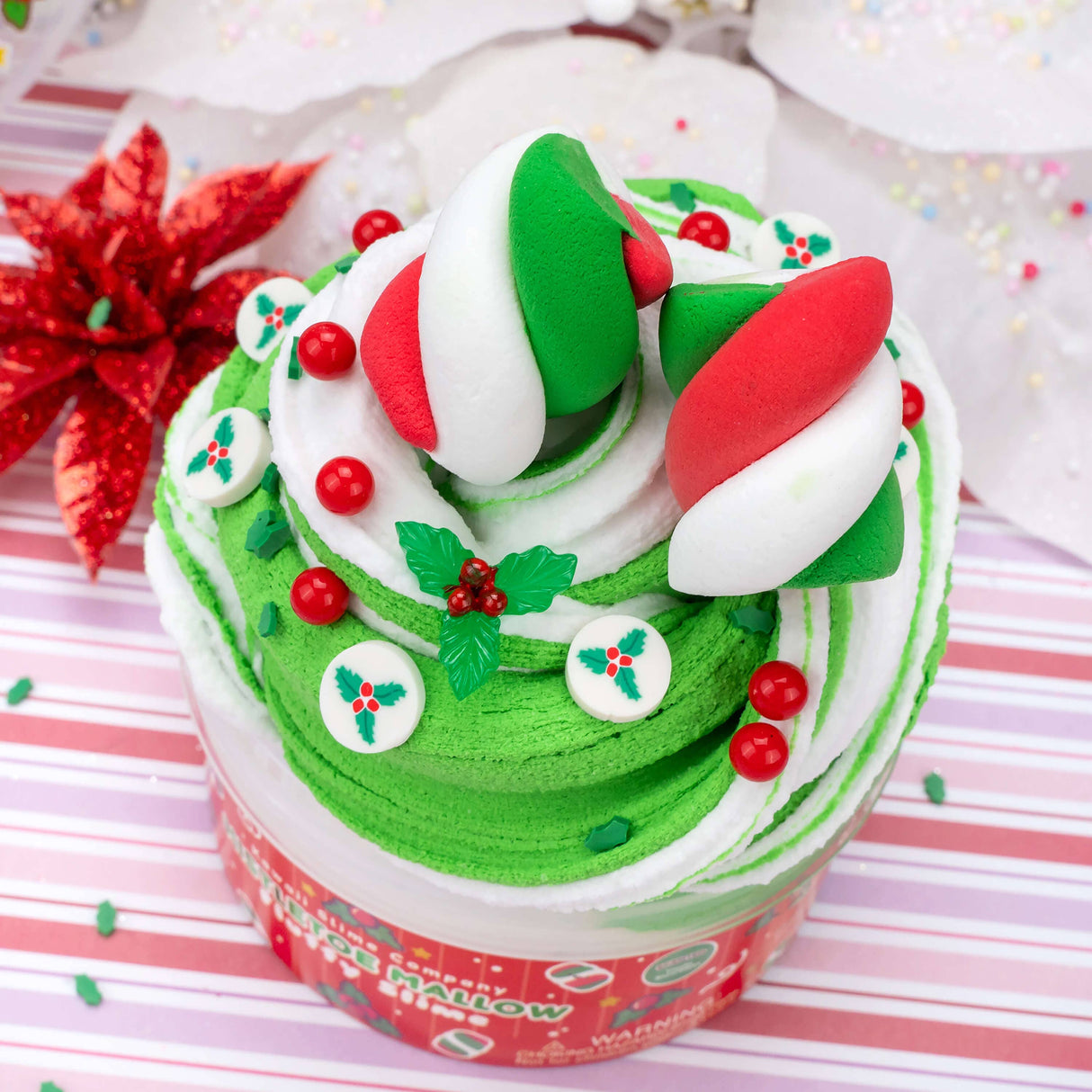 Kawaii Slime - Mistletoe Mallow Fluffy Slime FINAL SALE