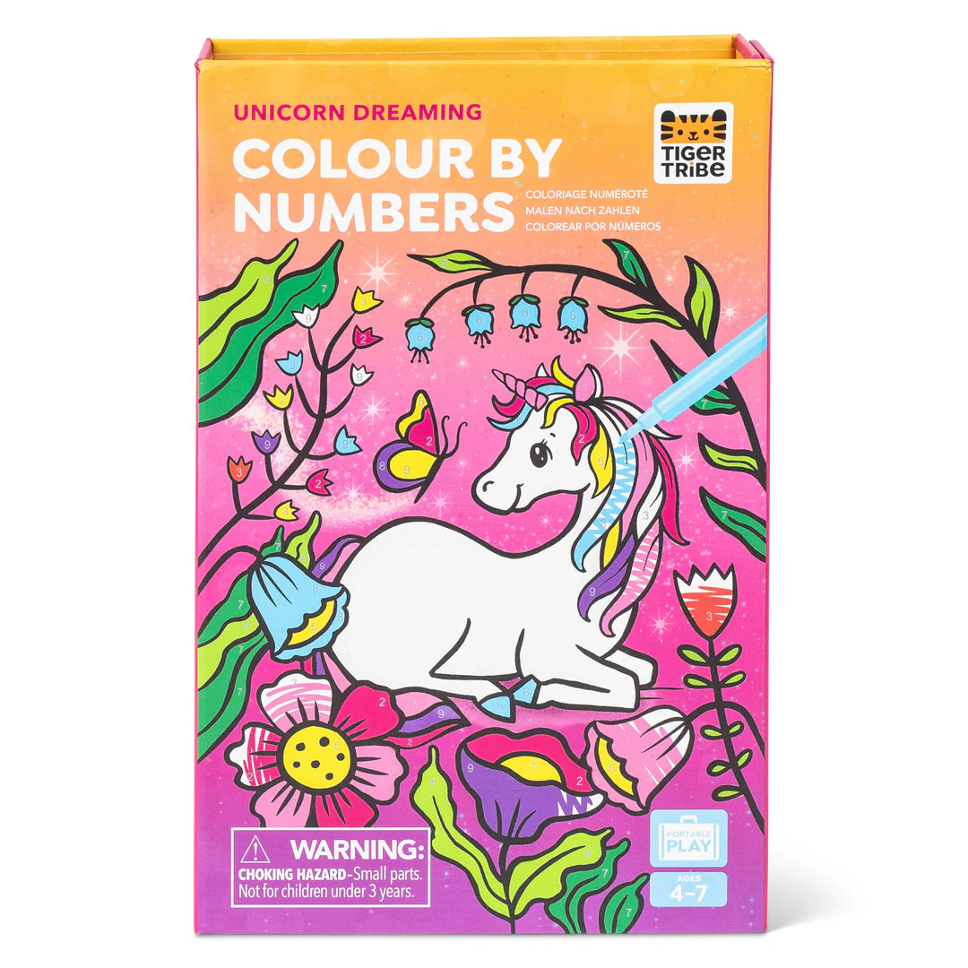 Color by Number Set - Unicorn Dreaming