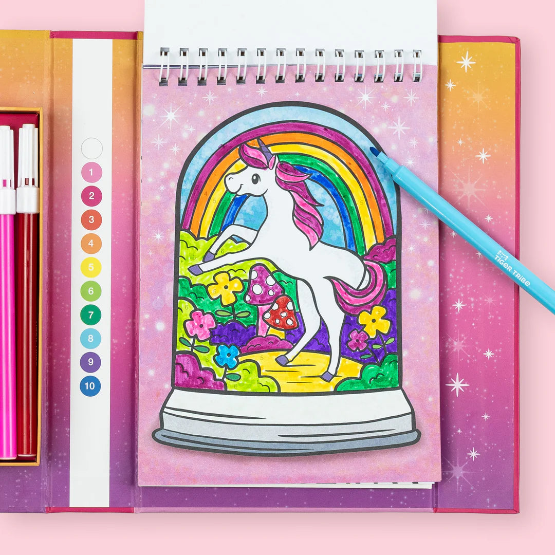Color by Number Set - Unicorn Dreaming